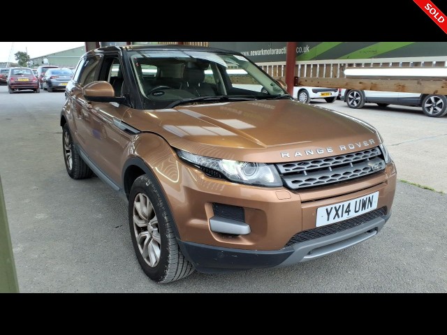 BUY LAND ROVER RANGE ROVER EVOQUE PURE T 2014 SD4 PURE TECH, Newark Motor Auctions