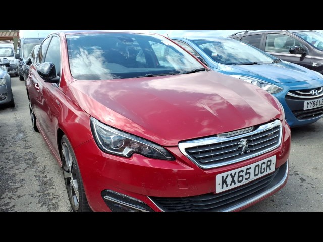 BUY PEUGEOT 308 GT LINE HDI BLUE S/S 2015 BLUE HDI S/S GT LINE, Newark Motor Auctions