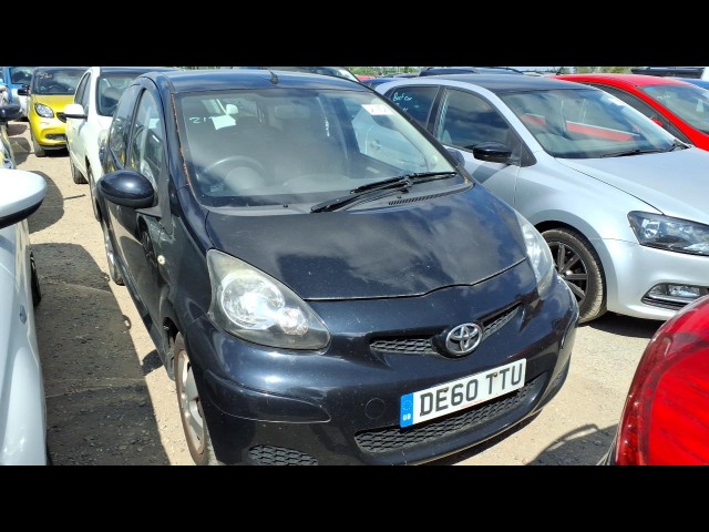 BUY TOYOTA AYGO BLACK VVT-I 2010 VVT-I BLACK, Newark Motor Auctions