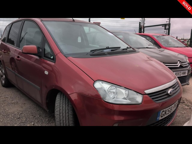 BUY FORD C-MAX ZETEC 2008 ZETEC 125, Newark Motor Auctions