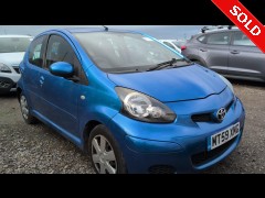 BUY TOYOTA AYGO BLUE VVT-I 2010 VVT-I BLUE, Newark Motor Auctions
