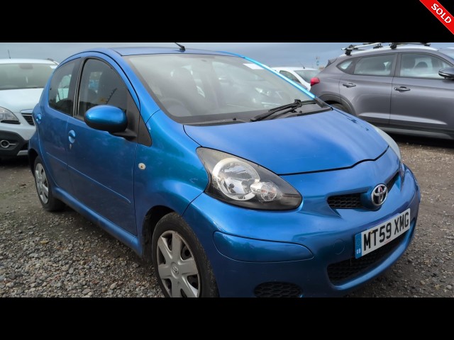 BUY TOYOTA AYGO BLUE VVT-I 2010 VVT-I BLUE, Newark Motor Auctions