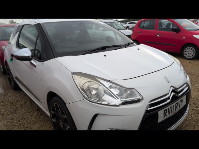 BUY CITROEN DS3 BLACK & WHITE HDI 90 2011 HDI BLACK AND WHITE, Newark Motor Auctions