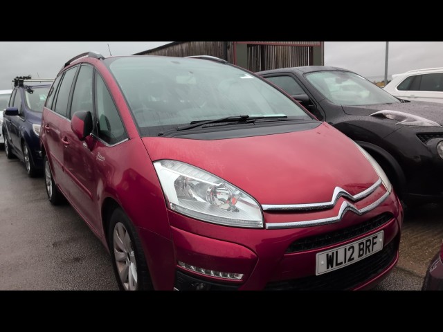 BUY CITROEN C4 G PICASSO VTR+ E-HDI A 2012 E-HDI EGS VTR PLUS GRAND PICASSO, Newark Motor Auctions