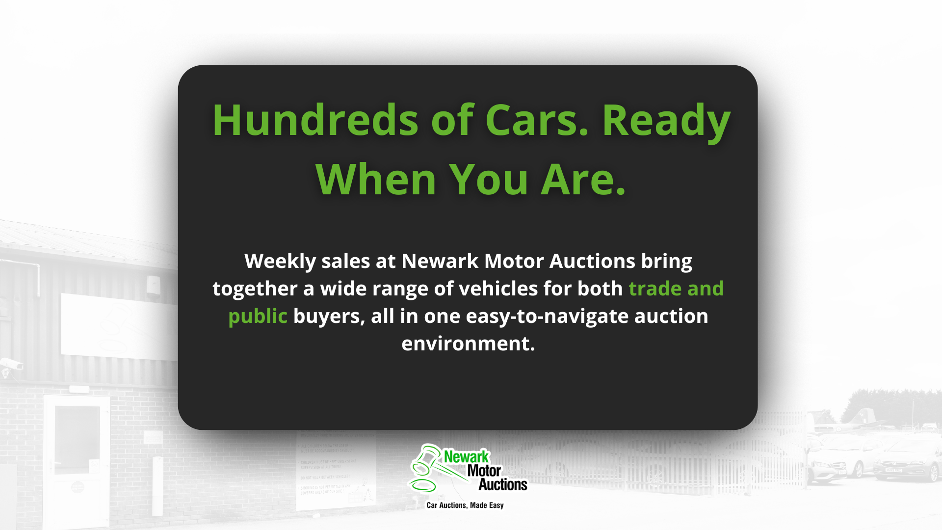 Hundreds of Cars, Ready Whenever You are